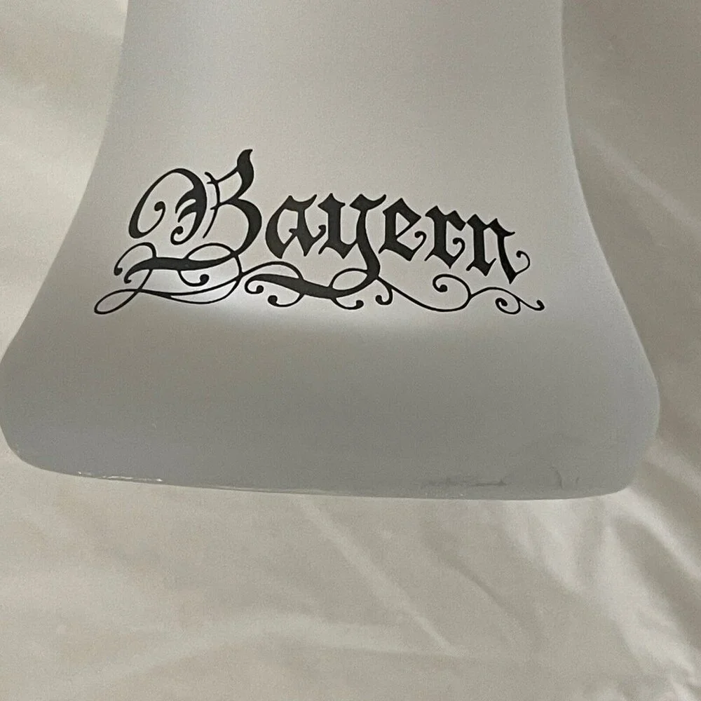 Bayern Bavaria Coat Of Arms Bockling Pilsner Beer Glass Crest Germany Vintage